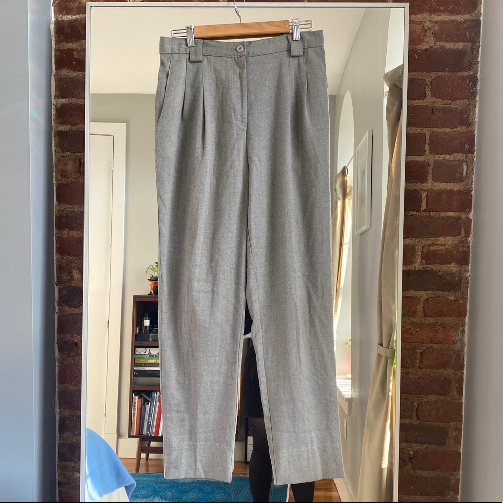 American Apparel Grey Twill Trousers